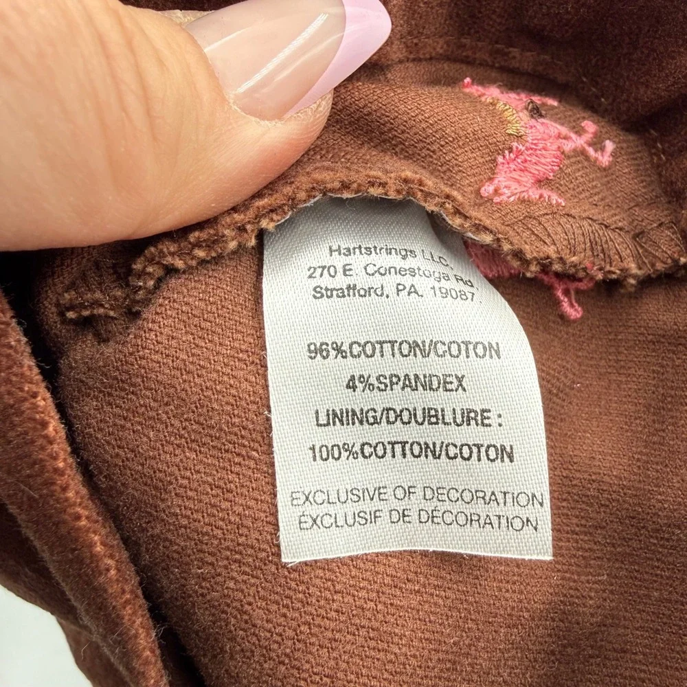 Hartstrings 12M‎ Embroidered Horse Dress 3 Pc Set Pink Brown Baby Girl Outfit